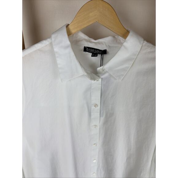 NWT Base Level by YEST "Aliza" White Button Up Dress Shirt #0845 Size 20 - Picture 3 of 5